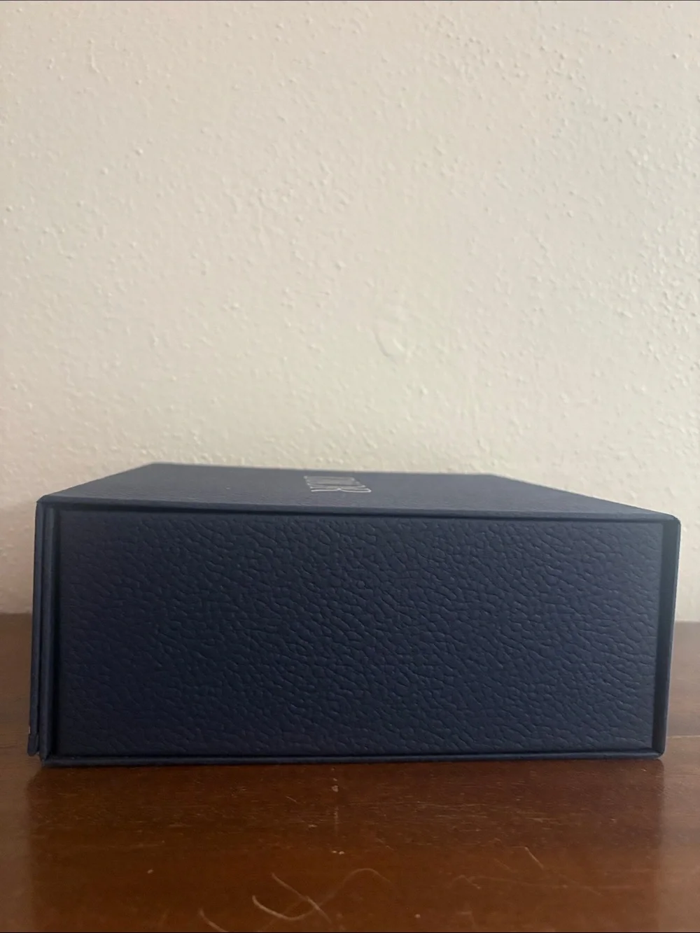 Dior Navy Box with Metallic Silver Logo